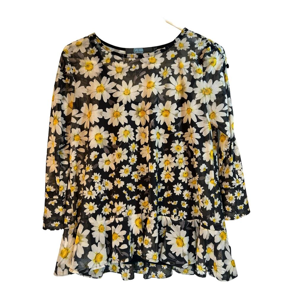 Anthropologie Eva Franco Daisy Floral Top - Size XS - Picture 3 of 15